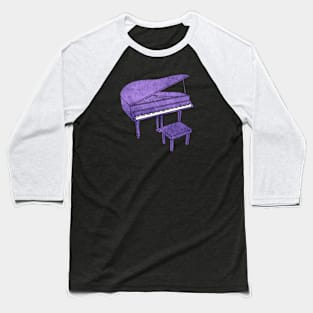 Purple Piano Baseball T-Shirt